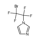 1-(2-溴-1,1,2,2-四氟乙基)-1H-咪唑结构式