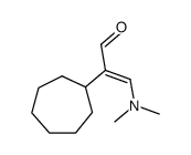 2-Cycloheptyl-3-(dimethylamino)-2-propenal结构式