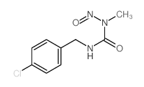 3-[(4-chlorophenyl)methyl]-1-methyl-1-nitroso-urea结构式