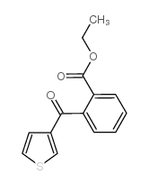 ethyl 2-(thiophene-3-carbonyl)benzoate结构式