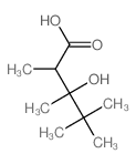 Pentanoic acid, 3-hydroxy-2,3,4,4-tetramethyl-结构式