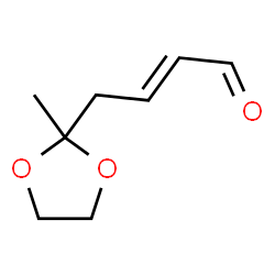 2-Butenal,4-(2-methyl-1,3-dioxolan-2-yl)- Structure