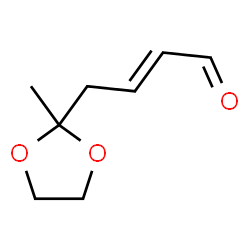 2-Butenal,4-(2-methyl-1,3-dioxolan-2-yl)- structure