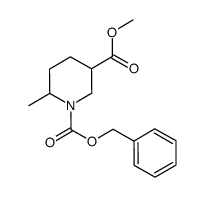 1-benzyl 3-methyl 6-methylpiperidine-1,3-dicarboxylate Structure