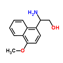 2-Amino-2-(4-methoxy-1-naphthyl)ethanol结构式