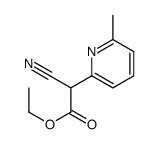 ethyl 2-cyano-2-(6-methylpyridin-2-yl)acetate structure