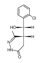 (R)-5-[(S)-(2-Chloro-phenyl)-hydroxy-methyl]-6-methyl-4,5-dihydro-2H-pyridazin-3-one Structure