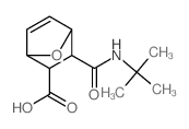 7-Oxabicyclo[2.2.1]hept-5-ene-2-carboxylicacid, 3-[[(1,1-dimethylethyl)amino]carbonyl]- Structure