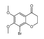 8-bromo-6,7-dimethoxy-2,3-dihydrochromen-4-one Structure