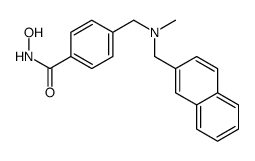 N-hydroxy-4-[[methyl(naphthalen-2-ylmethyl)amino]methyl]benzamide结构式