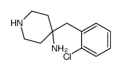 4-[(2-chlorophenyl)methyl]piperidin-4-amine结构式