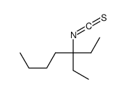 3-ethyl-3-isothiocyanatoheptane结构式