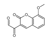 2-(8-methoxy-2-oxochromen-3-yl)-2-oxoacetaldehyde Structure