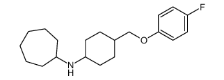 N-[4-[(4-fluorophenoxy)methyl]cyclohexyl]cycloheptanamine Structure