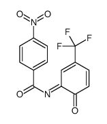 4-nitro-N-[6-oxo-3-(trifluoromethyl)cyclohexa-2,4-dien-1-ylidene]benzamide结构式