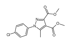 dimethyl 1-(4-chlorophenyl)-5-methyl-1H-pyrazole-3,4-dicarboxylate结构式