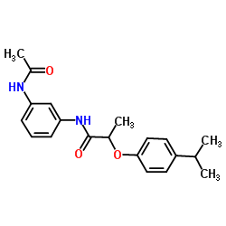 N-(3-Acetamidophenyl)-2-(4-isopropylphenoxy)propanamide Structure