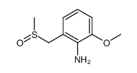 2-Methoxy-6-((methylsulfinyl)methyl)aniline Structure