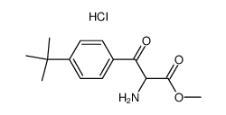 methyl 2-amino-3-(4-(tert-butyl)phenyl)-3-oxopropanoate hydrochloride Structure