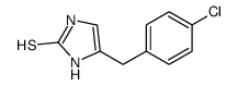 4-[(4-chlorophenyl)methyl]-1,3-dihydroimidazole-2-thione结构式