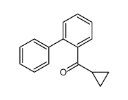 cyclopropyl-(2-phenylphenyl)methanone Structure