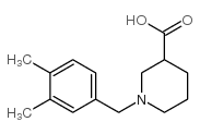 1-[(3,4-dimethylphenyl)methyl]piperidine-3-carboxylic acid结构式