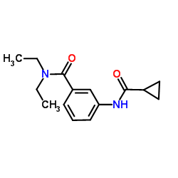 3-[(Cyclopropylcarbonyl)amino]-N,N-diethylbenzamide Structure