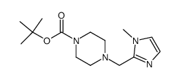 tert-butyl 4-((1-methyl-1H-imidazol-2-yl)methyl)piperazine-1-carboxylate结构式