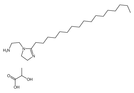 lactic acid, compound with [2-(2-heptadecyl-4,5-dihydro-1H-imidazol-1-yl)ethyl]amine Structure