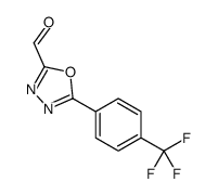 5-[4-(trifluoromethyl)phenyl]-1,3,4-oxadiazole-2-carbaldehyde Structure