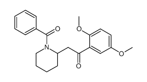 2-(1-benzoyl-piperidin-2-yl)-1-(2,5-dimethoxy-phenyl)-ethanone结构式