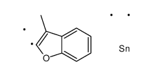 trimethyl-(3-methyl-1-benzofuran-2-yl)stannane Structure