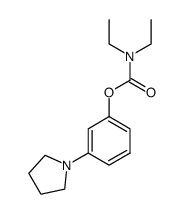 3-(1-pyrrolidinyl)phenyl diethylcarbamate结构式