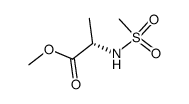(S)-N-(Methylsulphonyl)alanine methyl ester结构式