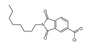 2-octyl-1,3-dioxoisoindole-5-carbonyl chloride结构式