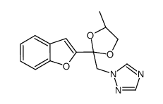 1-[[(2R,4R)-2-(1-benzofuran-2-yl)-4-methyl-1,3-dioxolan-2-yl]methyl]-1,2,4-triazole Structure