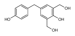 4-(4-Hydroxybenzyl)-2,6-bis(hydroxymethyl)phenol结构式