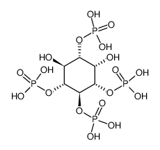 D-myo-inositol-1,3,4,5-tetrakisphosphate结构式