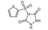 4-(thiophene-2-sulfonyl)-[1,2,4]triazolidine-3,5-dione Structure