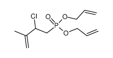 (2-chloro-3-methyl-but-3-enyl)-phosphonic acid diallyl ester Structure