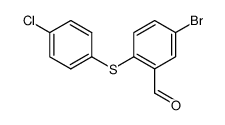 5-bromo-2-(4-chloro-phenylsulfanyl)-benzaldehyde Structure