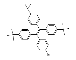 4,4',4''-(2-(4-bromophenyl)ethene-1,1,2-triyl)tris(tert-butylbenzene)结构式