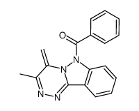 6-benzoyl-3-methyl-4-methylene-4,6-dihydro-[1,2,4]triazino[4,3-b]indazole Structure