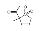 2-acetyl-2-methyl-2,5-dihydrothiophene 1,1-dioxide结构式
