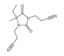 3,3'-(4-ethyl-4-methyl-2,5-dioxo-imidazolidine-1,3-diyl)-bis-propionitrile Structure