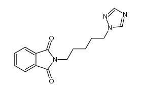 2-(5-(1H-1,2,4-triazol-1-yl)pentyl)isoindoline-1,3-dione Structure