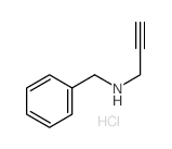 Benzenemethanamine,N-2-propyn-1-yl-, hydrochloride (1:1)结构式
