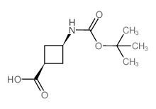 cis-3-(Boc-amino)cyclobutanecarboxylic Acid structure