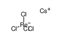 caesium tetrachlororhenate(III)结构式