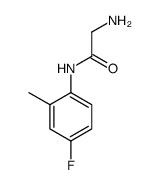 N~1~-(4-fluoro-2-methylphenyl)glycinamide(SALTDATA: HCl)结构式